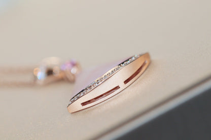 [OrnoraJewelry]DREAM NECKLACE PINK MOP DIAMOND