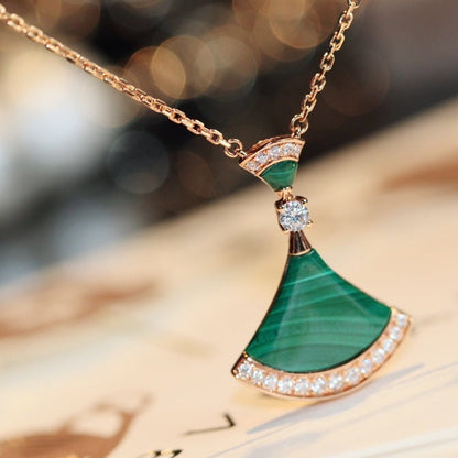 [OrnoraJewelry]DREAM NECKLACE MALACHITE DIAMOND