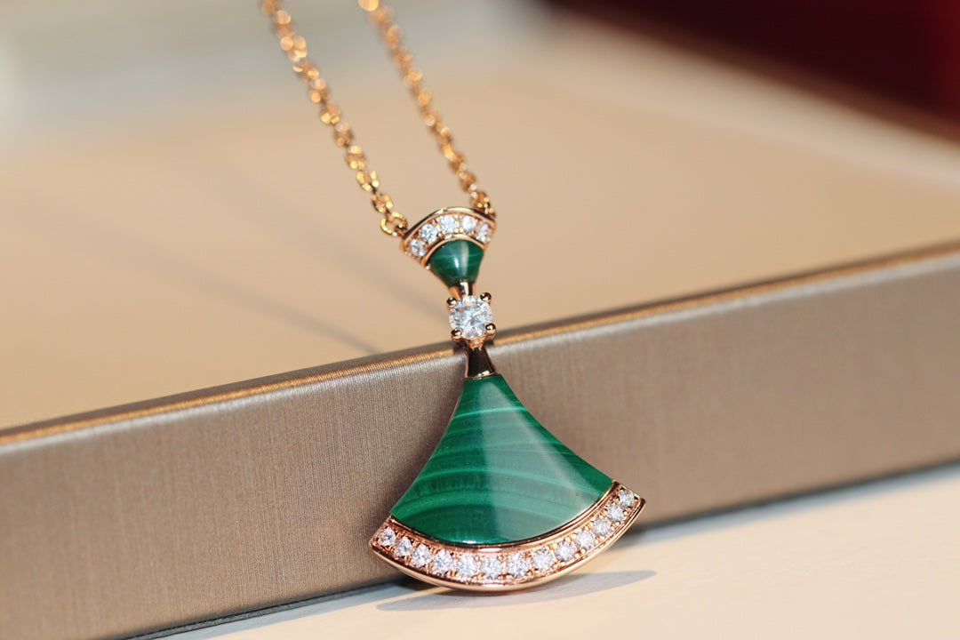 [OrnoraJewelry]DREAM NECKLACE MALACHITE DIAMOND