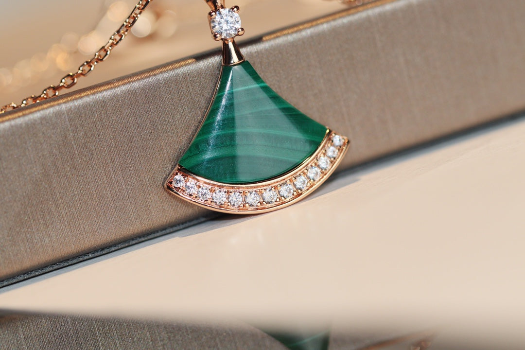 [OrnoraJewelry]DREAM NECKLACE MALACHITE DIAMOND