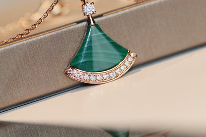 [OrnoraJewelry]DREAM NECKLACE MALACHITE DIAMOND