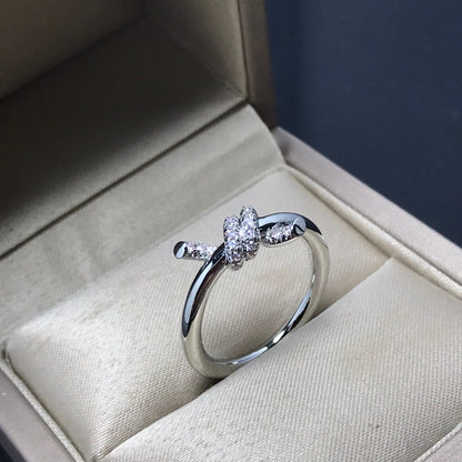 [Ornora Jewelry]KNOT RING 1.2MM DIAMOND