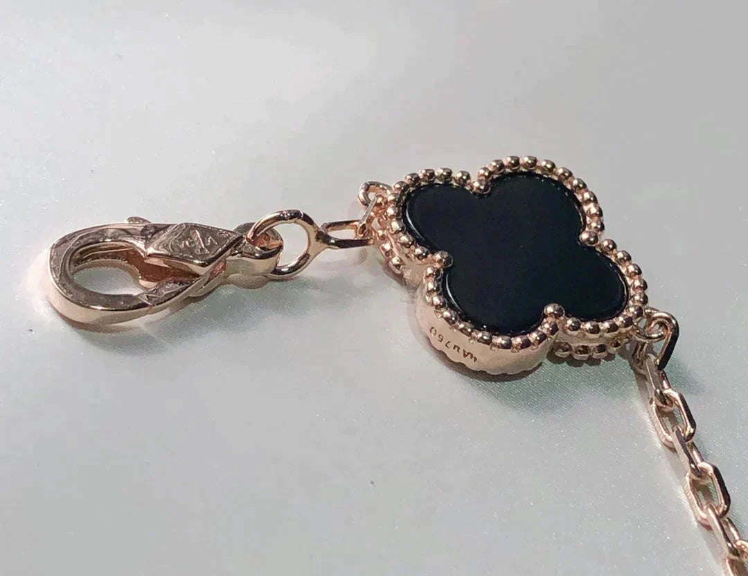 [OrnoraJewelry]CLOVER 5 MOTIFS MULTICOLOR BRACELET