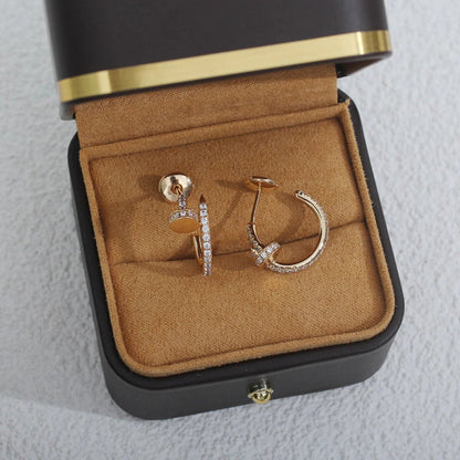 [OrnoraJewelry]JUSTE FULL DIAMOND SMALL EARRINGS