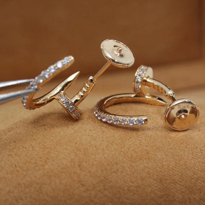 [OrnoraJewelry]JUSTE FULL DIAMOND SMALL EARRINGS