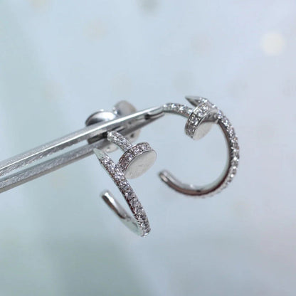 [OrnoraJewelry]JUSTE FULL DIAMOND SMALL EARRINGS