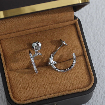 [OrnoraJewelry]JUSTE FULL DIAMOND SMALL EARRINGS