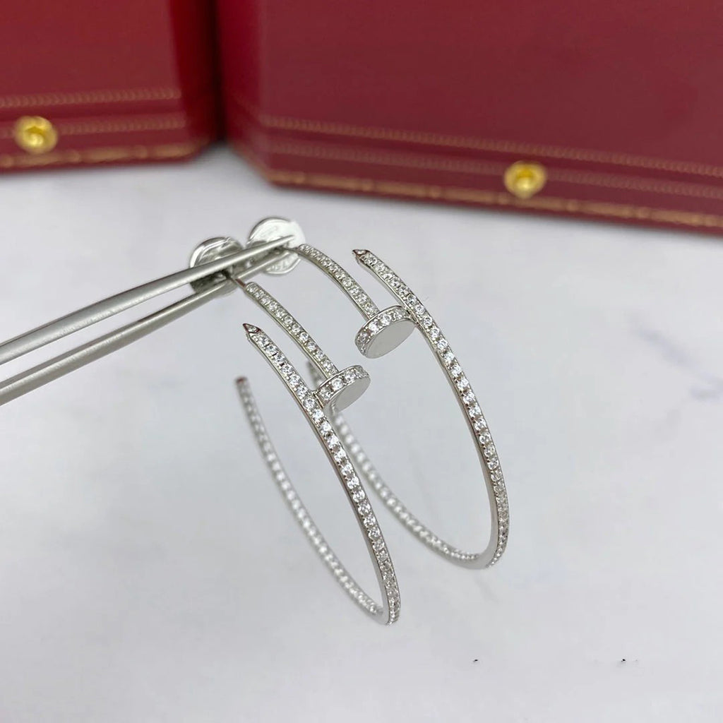 [OrnoraJewelry]JUSTE FULL DIAMOND LARGE EARRINGS