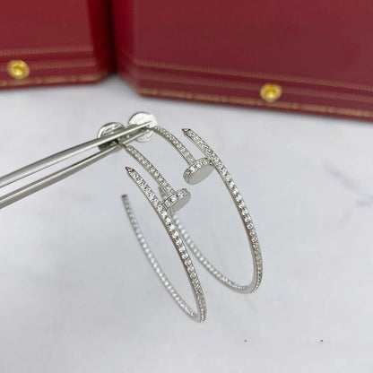 [OrnoraJewelry]JUSTE FULL DIAMOND LARGE EARRINGS