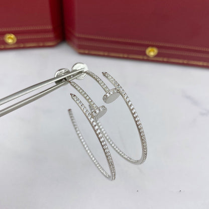 [OrnoraJewelry]JUSTE EARRINGS FULL DIAMONDS 1.8MM