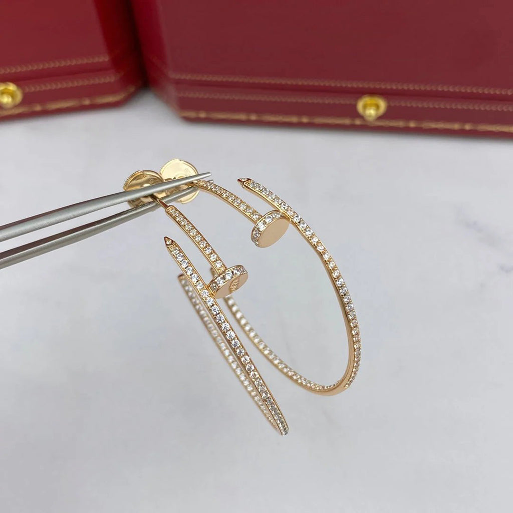 [OrnoraJewelry]JUSTE FULL DIAMOND LARGE EARRINGS