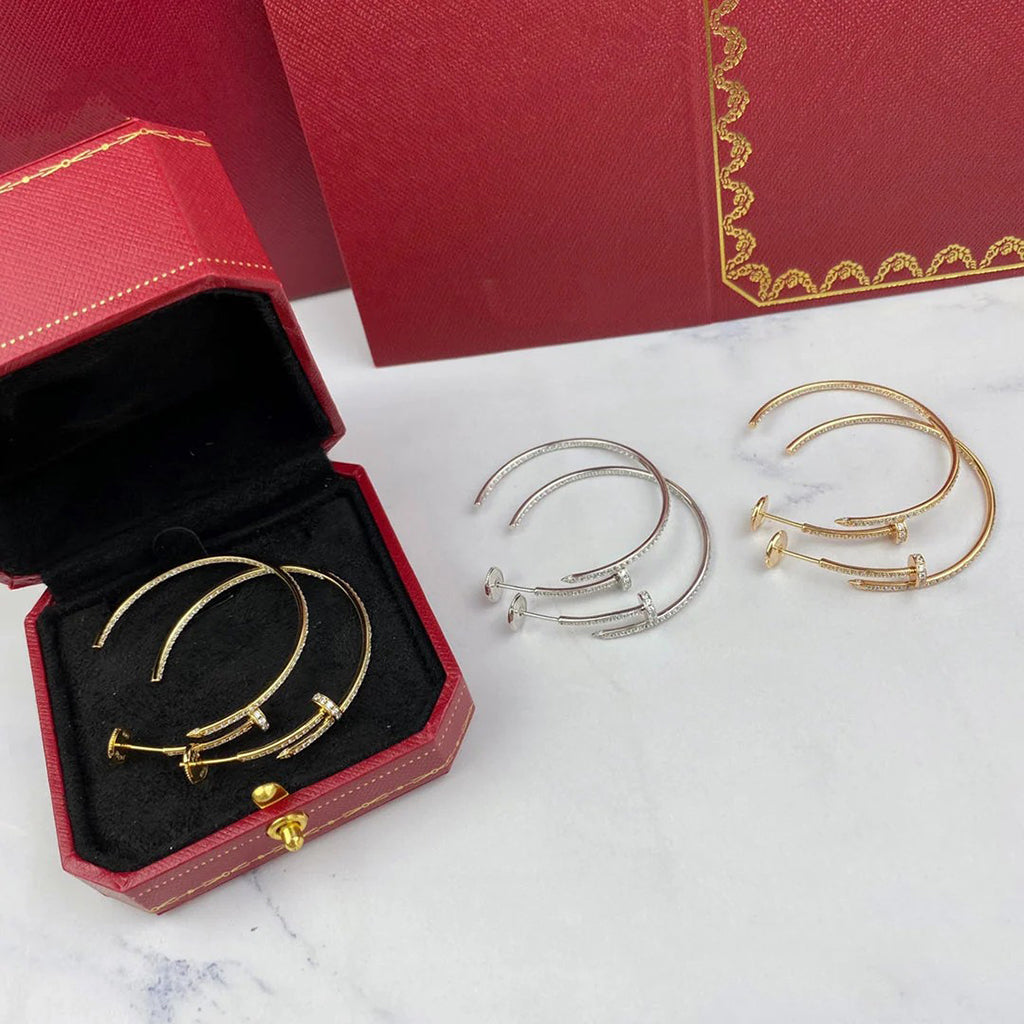 [OrnoraJewelry]JUSTE FULL DIAMOND LARGE EARRINGS