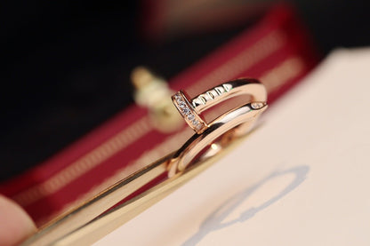 [OrnoraJewelry]JUSTE RING 2.65MM PINK GOLD DIAMOND
