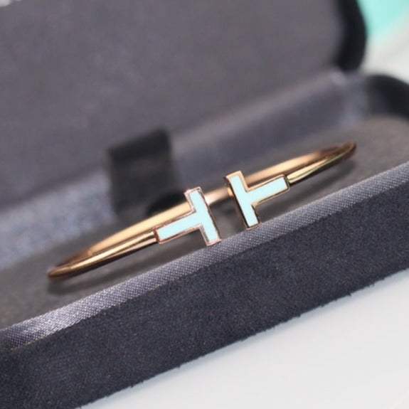 [Ornora Jewelry]T BRACELET 1.8MM TURQUOISE PINK GOLD