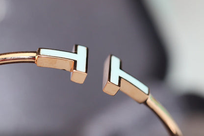 [Ornora Jewelry]T BRACELET 1.8MM TURQUOISE PINK GOLD