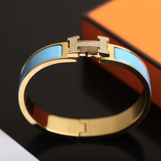 [OrnoraJewelry]H CLOUD BLUE BRACELET GOLD DIAMOND