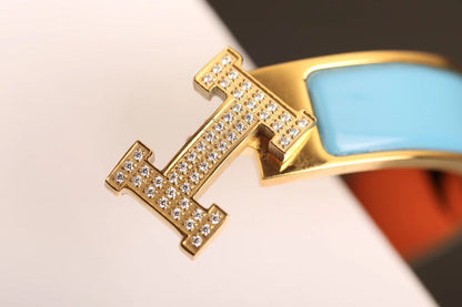 [OrnoraJewelry]H CLOUD BLUE BRACELET GOLD DIAMOND
