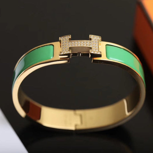 [OrnoraJewelry]H BRACELET GOLD DIAMOND