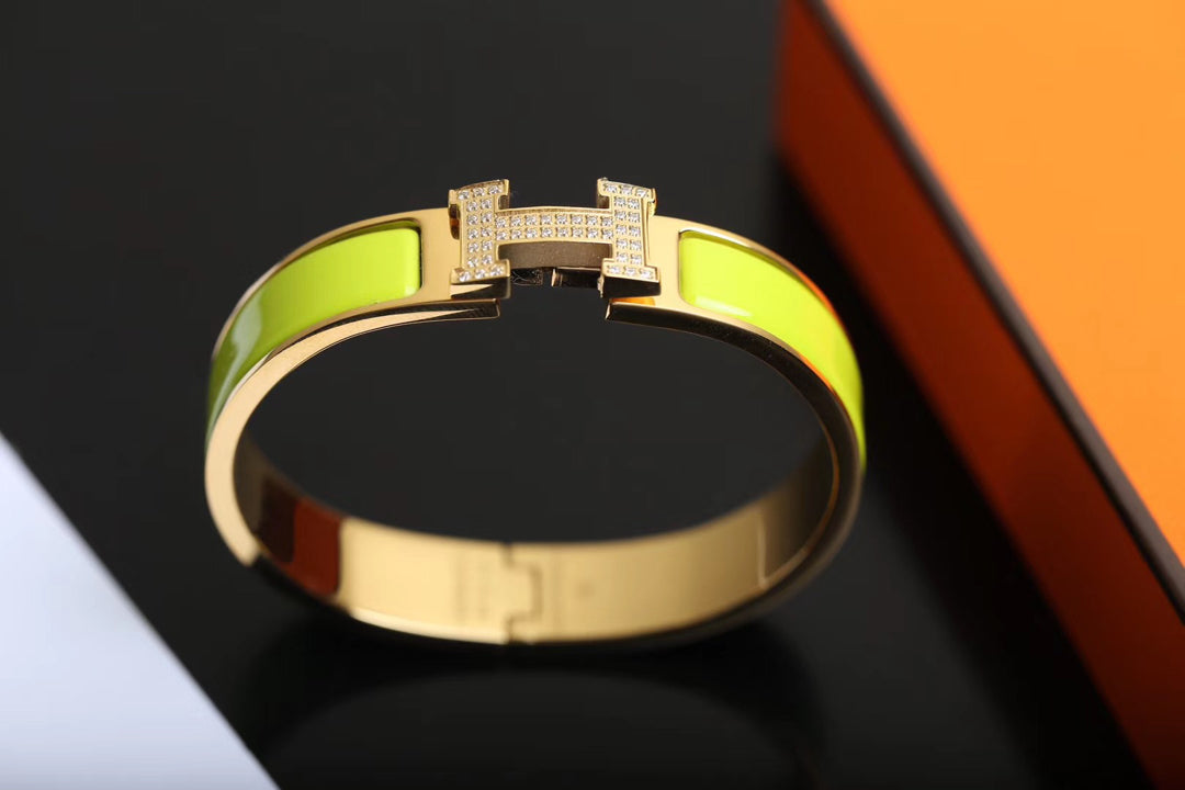 [OrnoraJewelry]H BRACELET GOLD DIAMOND