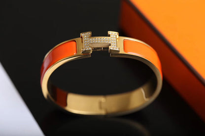 [OrnoraJewelry]H BRACELET GOLD DIAMOND