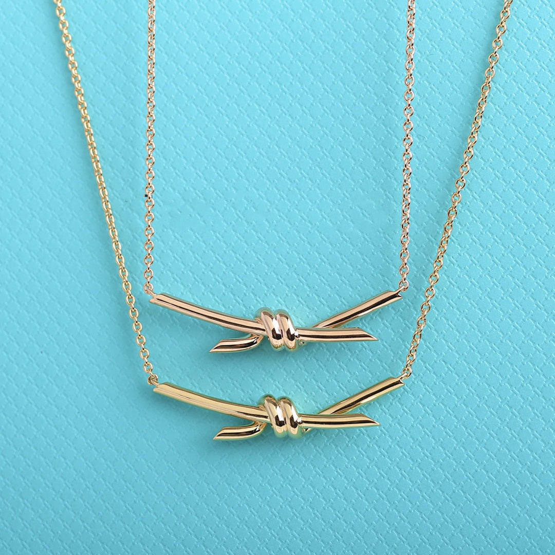 [Ornora Jewelry]KNOT NECKLACE GOLD