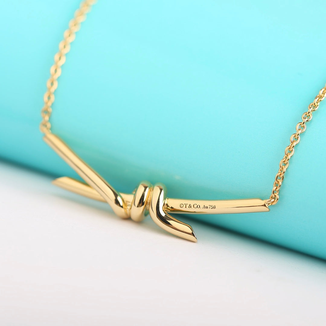 [Ornora Jewelry]KNOT NECKLACE GOLD