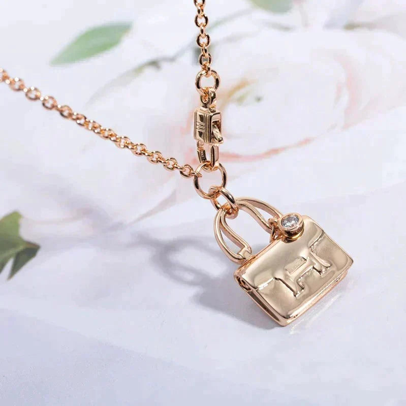 [OrnoraJewelry]AMULETTE PEDANT ROSE GOLD NECKLACE
