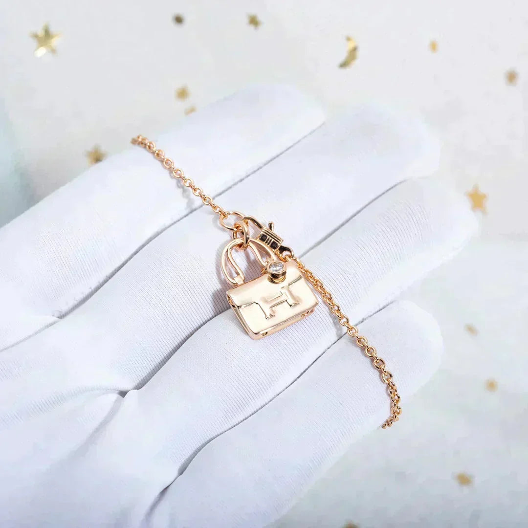 [OrnoraJewelry]AMULETTE PEDANT ROSE GOLD NECKLACE