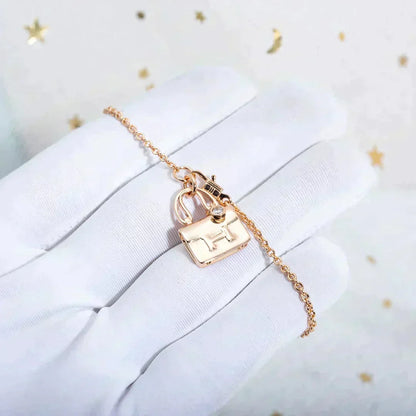 [OrnoraJewelry]AMULETTE PEDANT ROSE GOLD NECKLACE