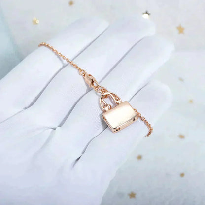 [OrnoraJewelry]AMULETTE PEDANT ROSE GOLD NECKLACE
