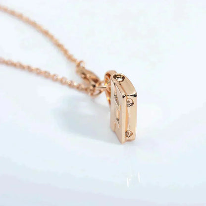 [OrnoraJewelry]AMULETTE PEDANT ROSE GOLD NECKLACE