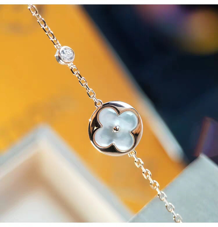 [OrnoraJewelry]SUN MOP GOLD 1 DIAMOND NECKLACE