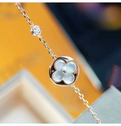 [OrnoraJewelry]SUN MOP GOLD 1 DIAMOND NECKLACE