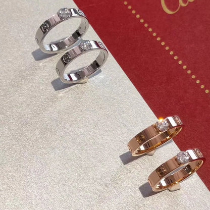 [OrnoraJewelry]LOVE RING 3.6MM 1 BIG DIAMOND