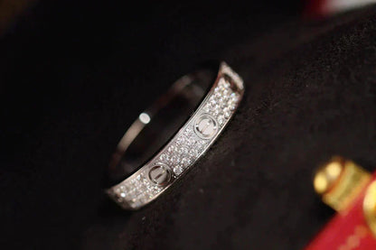 [OrnoraJewelry]LOVE RING 3.6MM DIAMOND PAVED