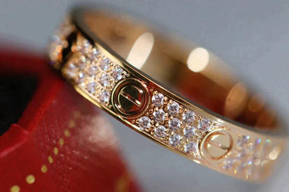 [OrnoraJewelry]LOVE RING 3.6MM DIAMOND PAVED