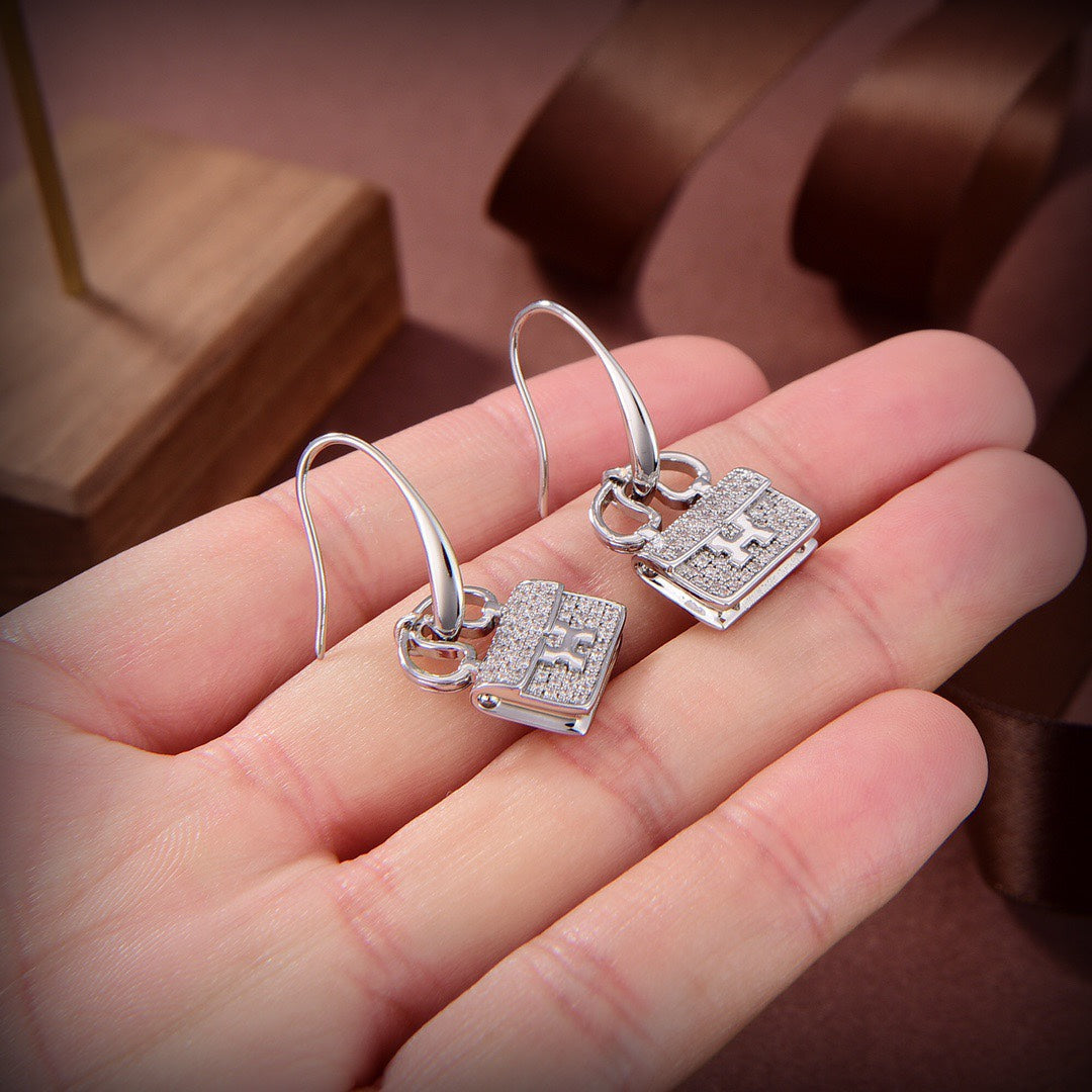 [OrnoraJewelry]KELLY DIAMOND EARRINGS