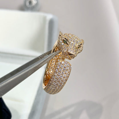 [OrnoraJewelry]PANTHERE PINK GOLD DIAMOND RING
