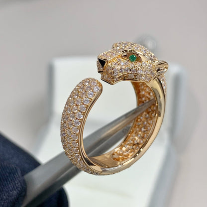 [OrnoraJewelry]PANTHERE PINK GOLD DIAMOND RING