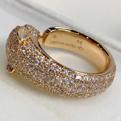 [OrnoraJewelry]PANTHERE PINK GOLD DIAMOND RING