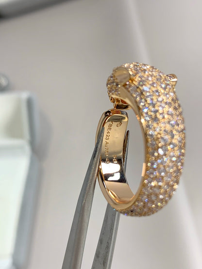 [OrnoraJewelry]PANTHERE PINK GOLD DIAMOND RING
