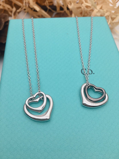 [Ornora Jewelry]OPEN HEART SILVER NECKLACE