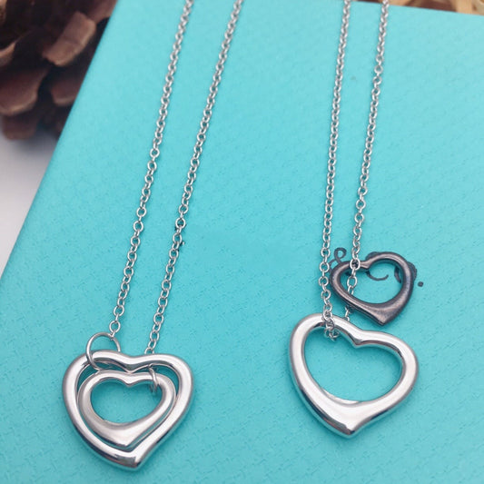 [Ornora Jewelry]OPEN HEART SILVER NECKLACE