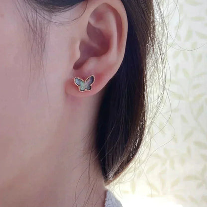 [OrnoraJewelry]BUTTERFLY DARK MOP  EARRINGS