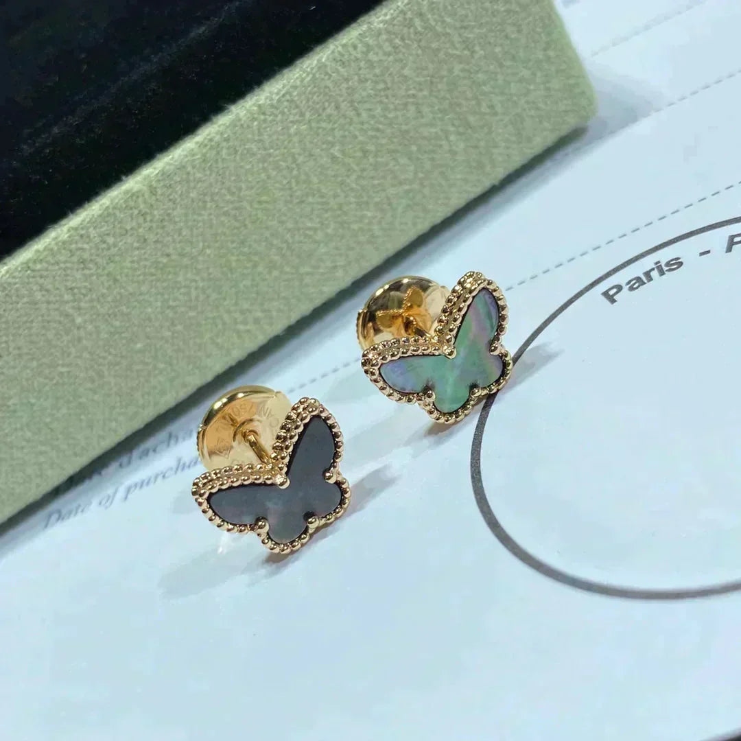 [OrnoraJewelry]BUTTERFLY DARK MOP  EARRINGS