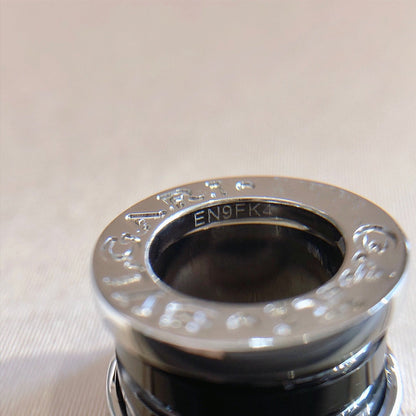 [OrnoraJewelry]ZERO 1 BLACK CERAMIC SILVER NECKLACE