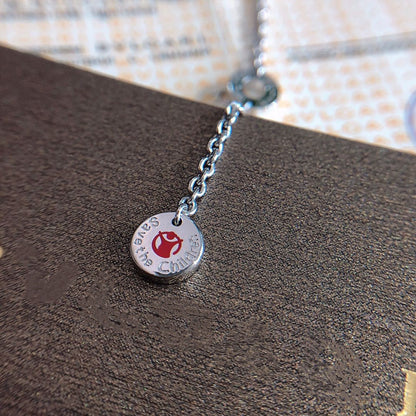 [OrnoraJewelry]ZERO 1 BLACK CERAMIC SILVER NECKLACE
