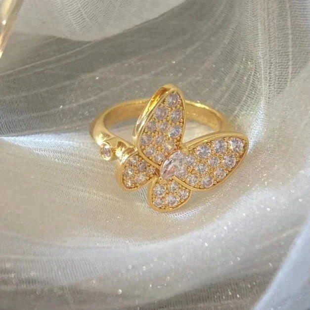 [OrnoraJewelry]BUTTERFLY DIAMOND RING