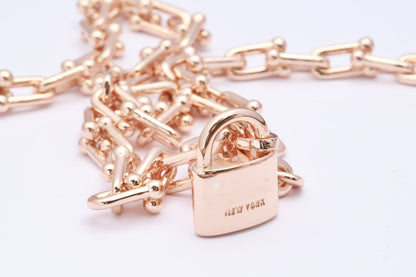 [Ornora Jewelry]HARDWEAR PINK GOLD WRAP NECKLACE