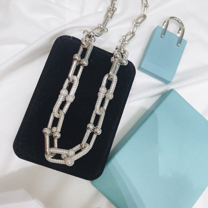 [Ornora Jewelry]HARDWEAR NECKLACE DIAMOND PAVED